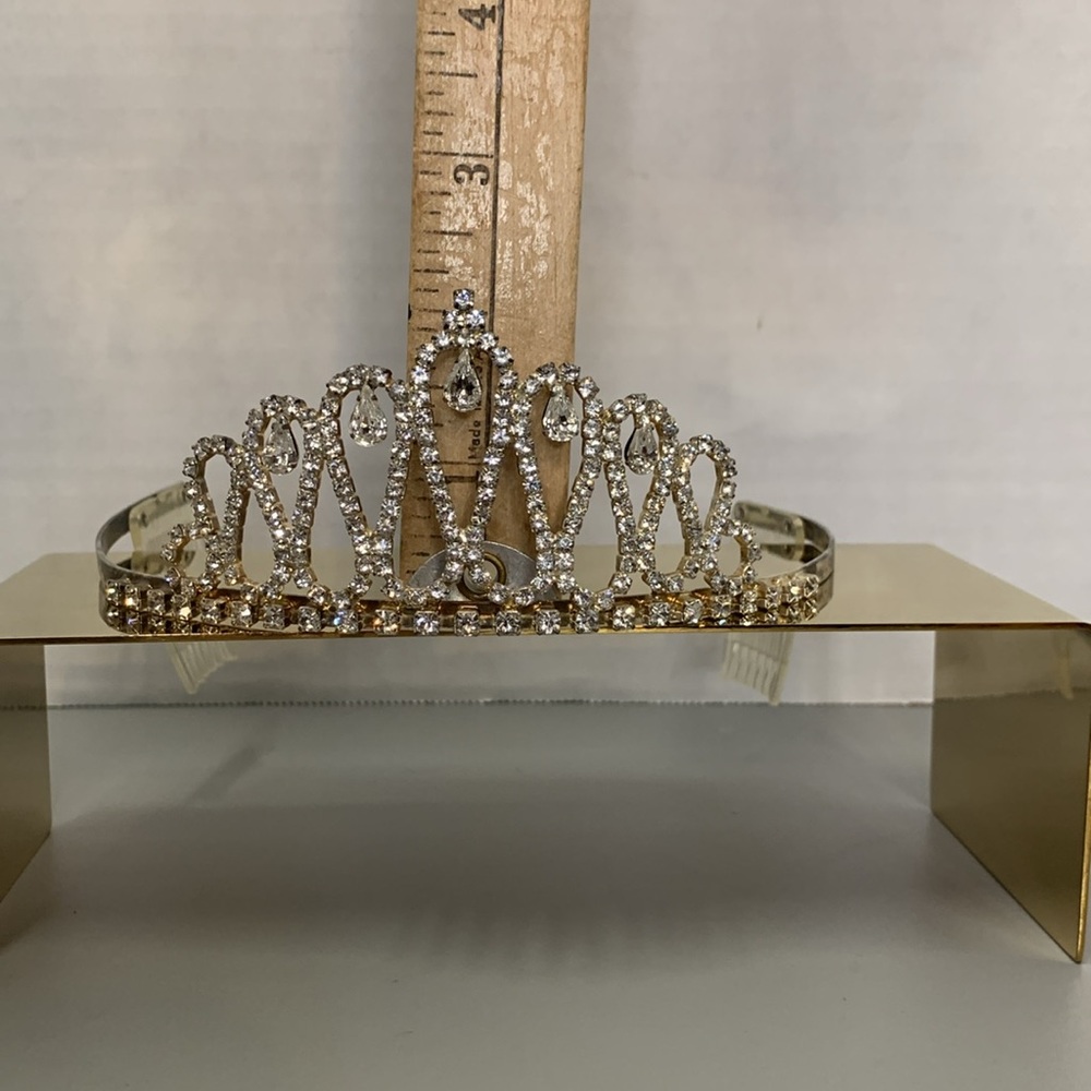 Rhinestone Tiaras lot of 2 Hair Piece, Wedding, Prom, Special Event - Picture 5 of 8